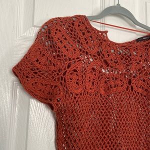 Anthropologie boho crochet top